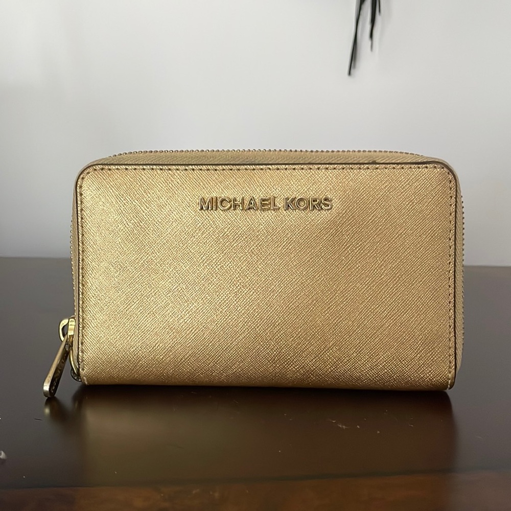 Gold Michael Kors Wallet